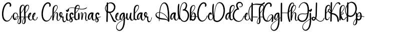 Coffee Christmas Regular font