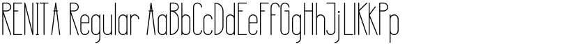 RENITA Regular font