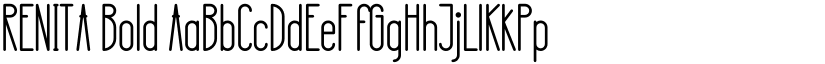 RENITA Bold font