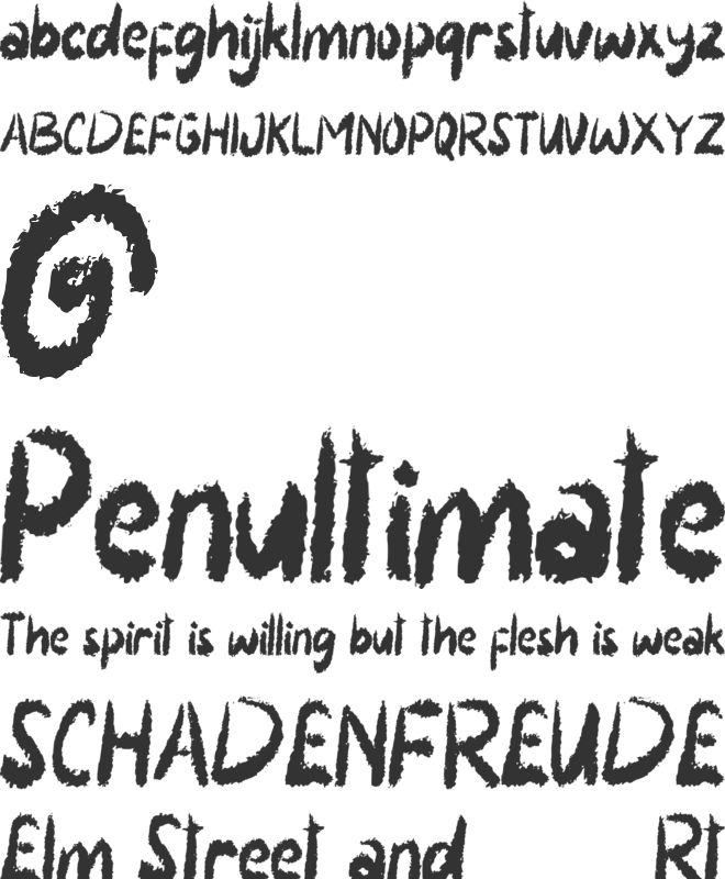 Halloween Devil font preview