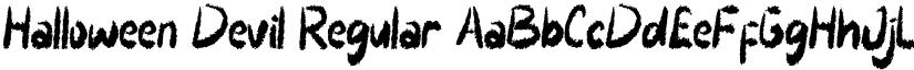 Halloween Devil Regular font