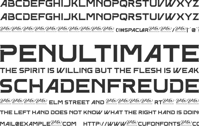 Spaclar Personal Use font preview