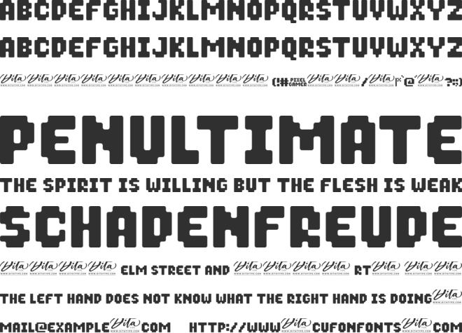 Pixel Gamer Personal use font preview