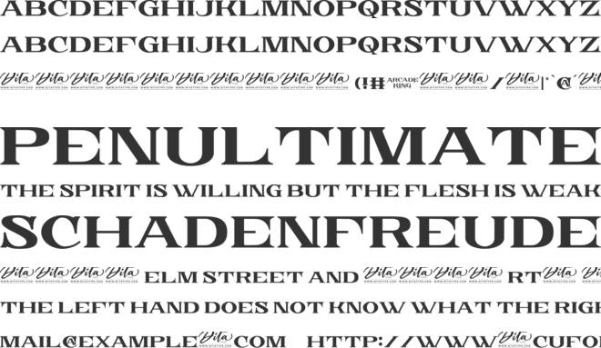 Arcade King font preview