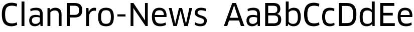 ClanPro-News font
