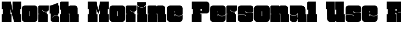 North Morine Personal Use Regular font