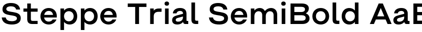 Steppe Trial SemiBold font