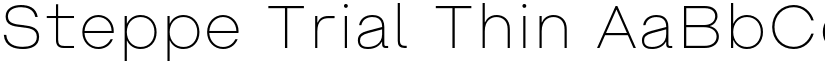 Steppe Trial Thin font