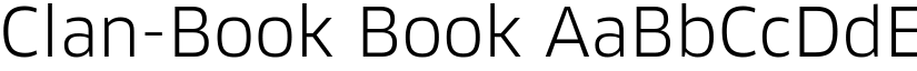 Clan-Book Book font