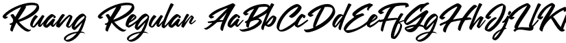 Ruang Regular font