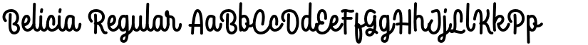 Belicia Regular font