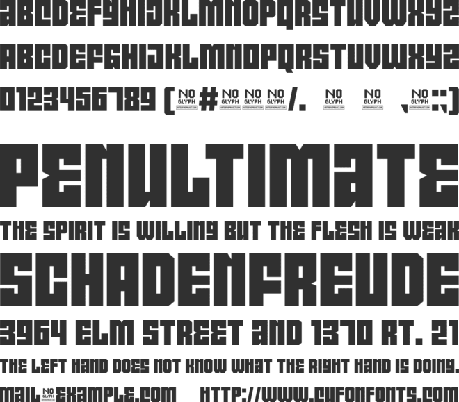Pocky Block font preview