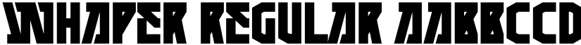 WHAPER Regular font