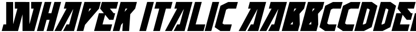 WHAPER Italic font