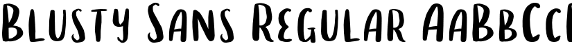 Blusty Sans Regular font