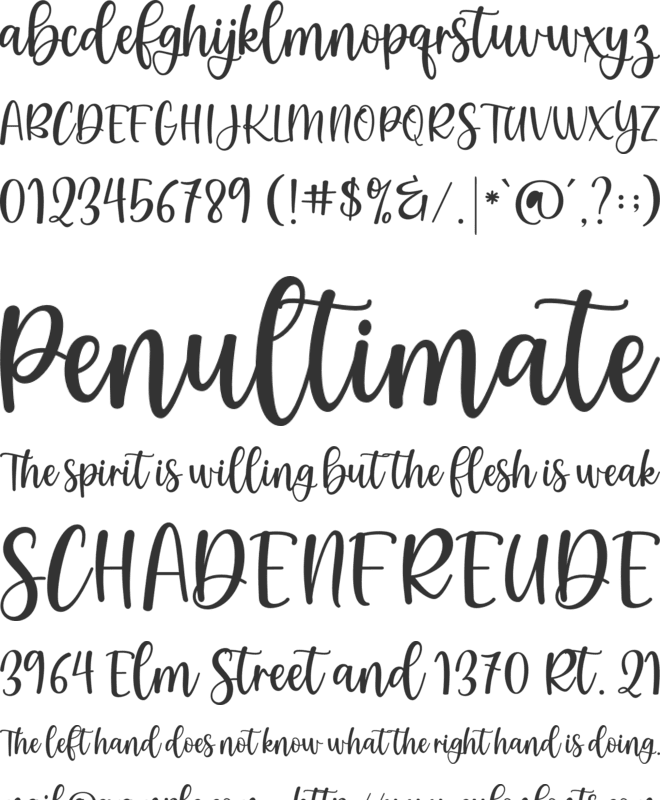 Guten Morgen font preview