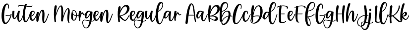 Guten Morgen Regular font