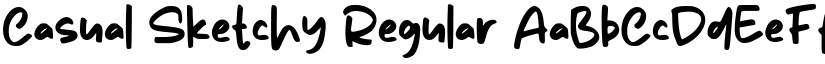 Casual Sketchy Regular font