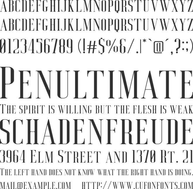 Deluce font preview
