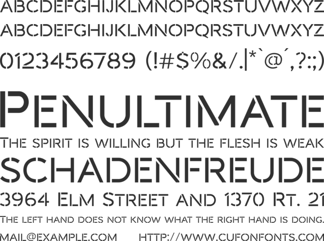 Darbots font preview
