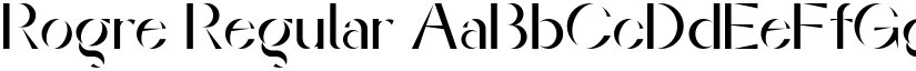 Rogre Regular font