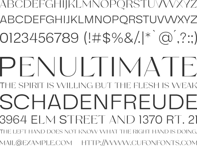 Remine Fares font preview