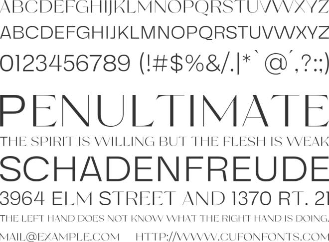 Remine Fares font preview