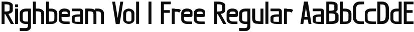 Righbeam Vol 1 Free Regular font