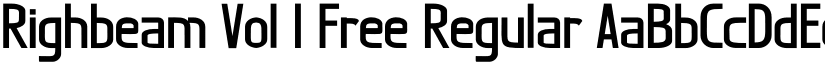 Righbeam Vol 1 Free Regular font