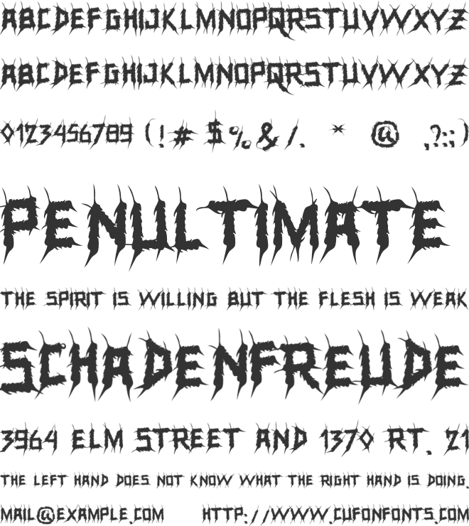 UNDERSTOOD font preview