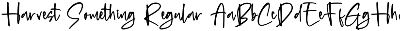 Harvest Something Regular font