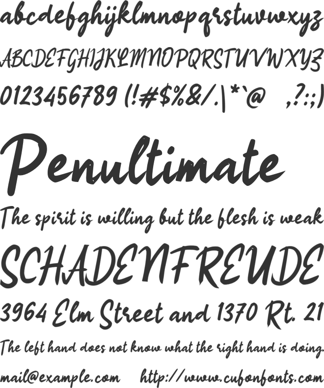 h Hamparan Sawah font preview