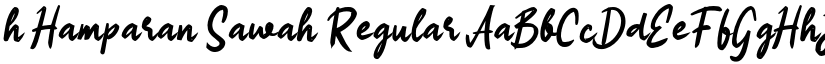h Hamparan Sawah Regular font
