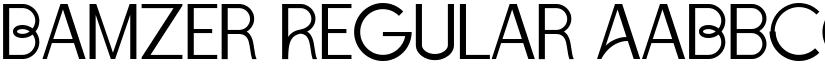 Bamzer Regular font