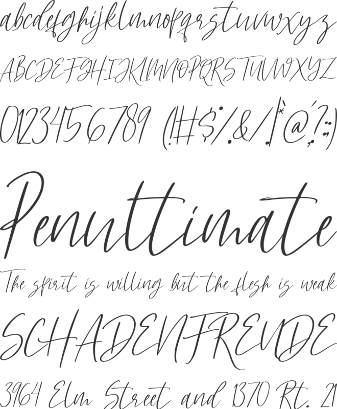 Hellena font preview