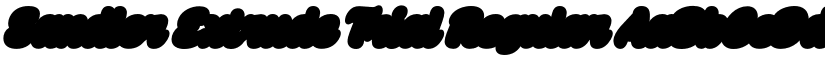 Sandler Extrude Trial Regular font