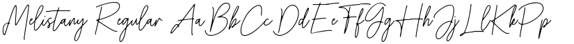Melistany Regular font