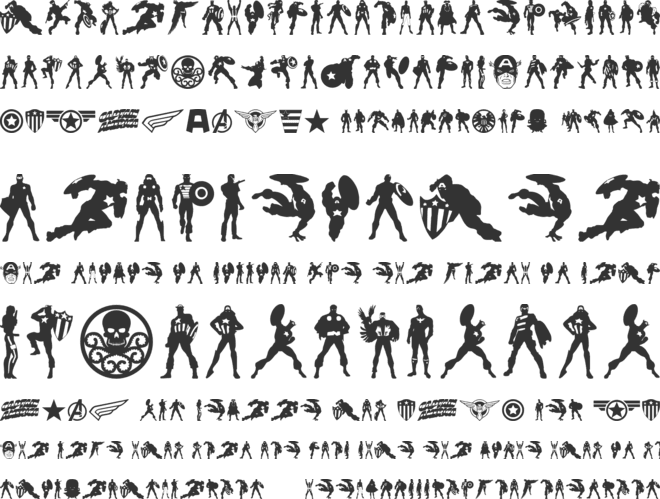 Super Soldier font preview