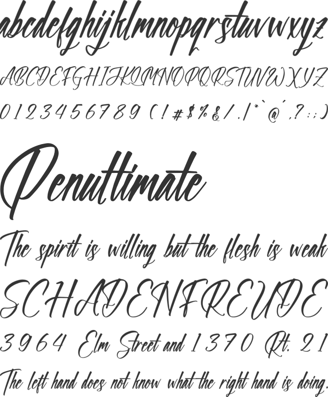 Helloway Rosaltteyno font preview