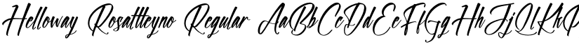 Helloway Rosaltteyno Regular font