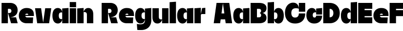 Revain Regular font