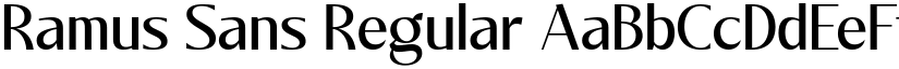 Ramus Sans Regular font
