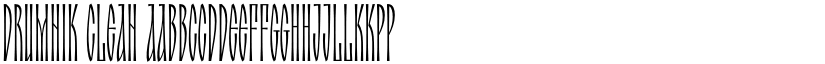 Drumnik Clean font