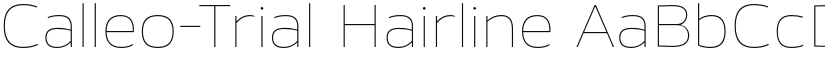 Calleo-Trial Hairline font