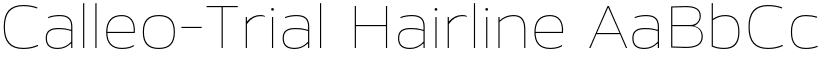 Calleo-Trial Hairline font