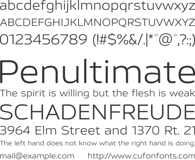 Calleo-Trial font preview