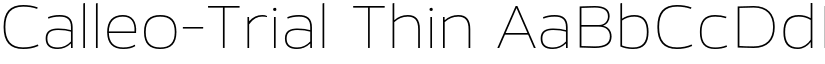 Calleo-Trial Thin font
