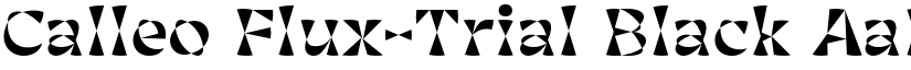 Calleo Flux-Trial Black font