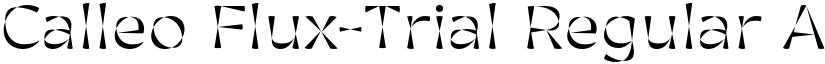 Calleo Flux-Trial Regular font