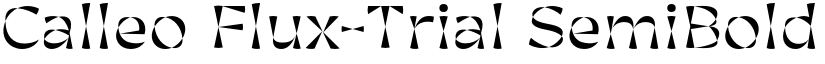Calleo Flux-Trial SemiBold font
